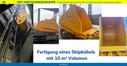 Fertigung eines 10-m³-Skips