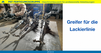 Greifer für eine Lackieranlage