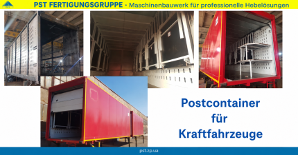 Herstellung von Fahrzeugcontainern für ein Logistikunternehmen